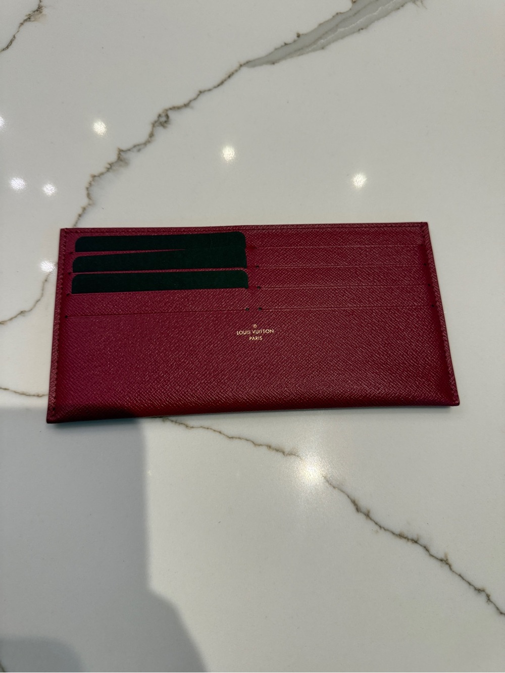 Louis Vuitton Card Holder insert from felice pochette - Deep Burgundy
